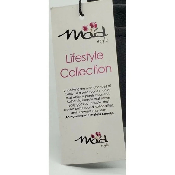 Mad Style Black Flower Fabric Clutch by Hancock - Picture 5 of 6